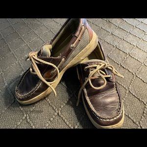 SPERRY Boys Leather Top Siders